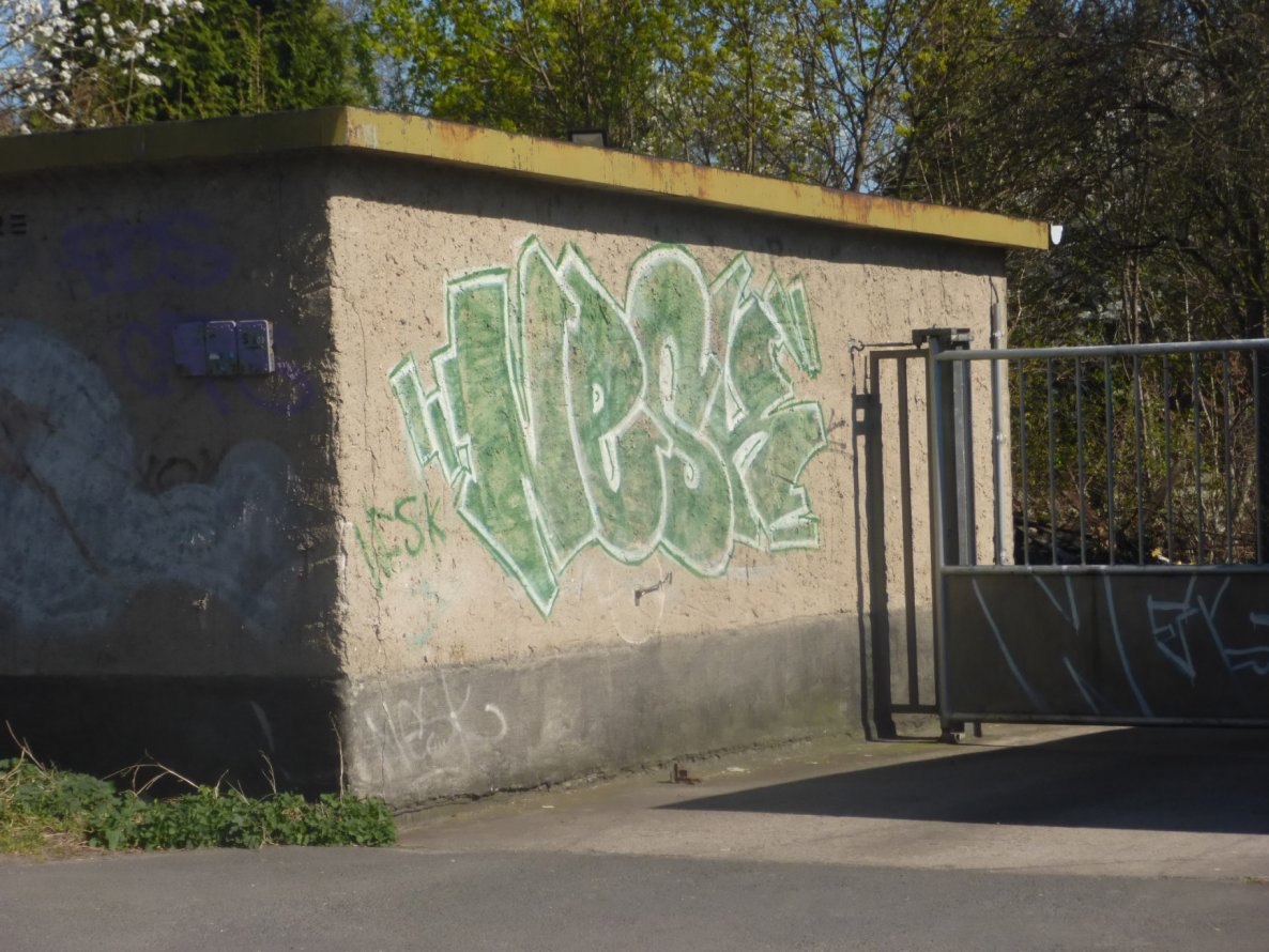 Graffiti Bombing in Magdeburg - Photo by Candyflip - nesk