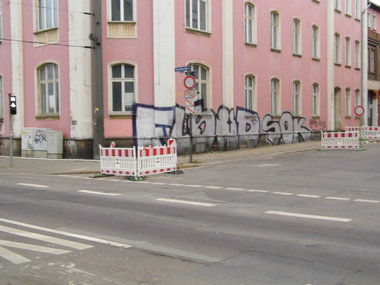 Graffiti Bombing in Magdeburg - Photo by Candyflip - fls, sued, süd