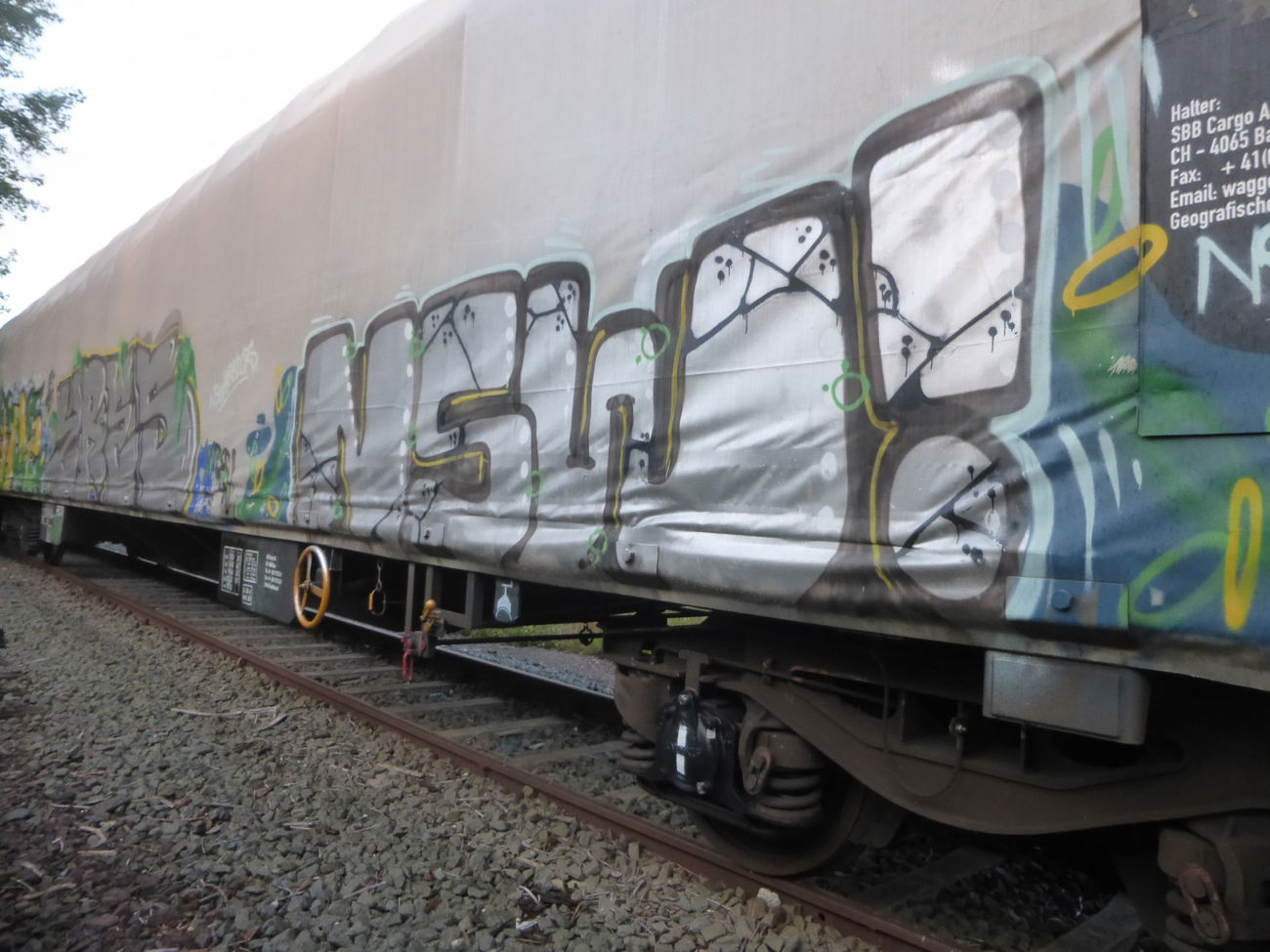 Graffiti Train in Magdeburg - Photo by Candyflip - nsw, freight, mgdeburg