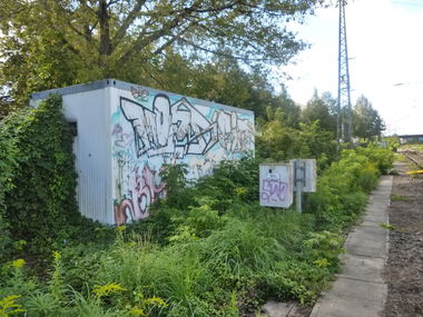 Graffiti Bombing in Magdeburg - Photo by Candyflip - mozr, eiht, süd