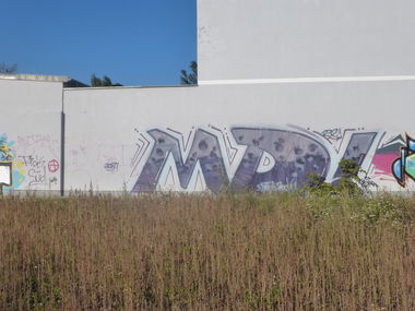 Graffiti Bombing in Magdeburg - Photo by Candyflip - md, mdcrew (2008)