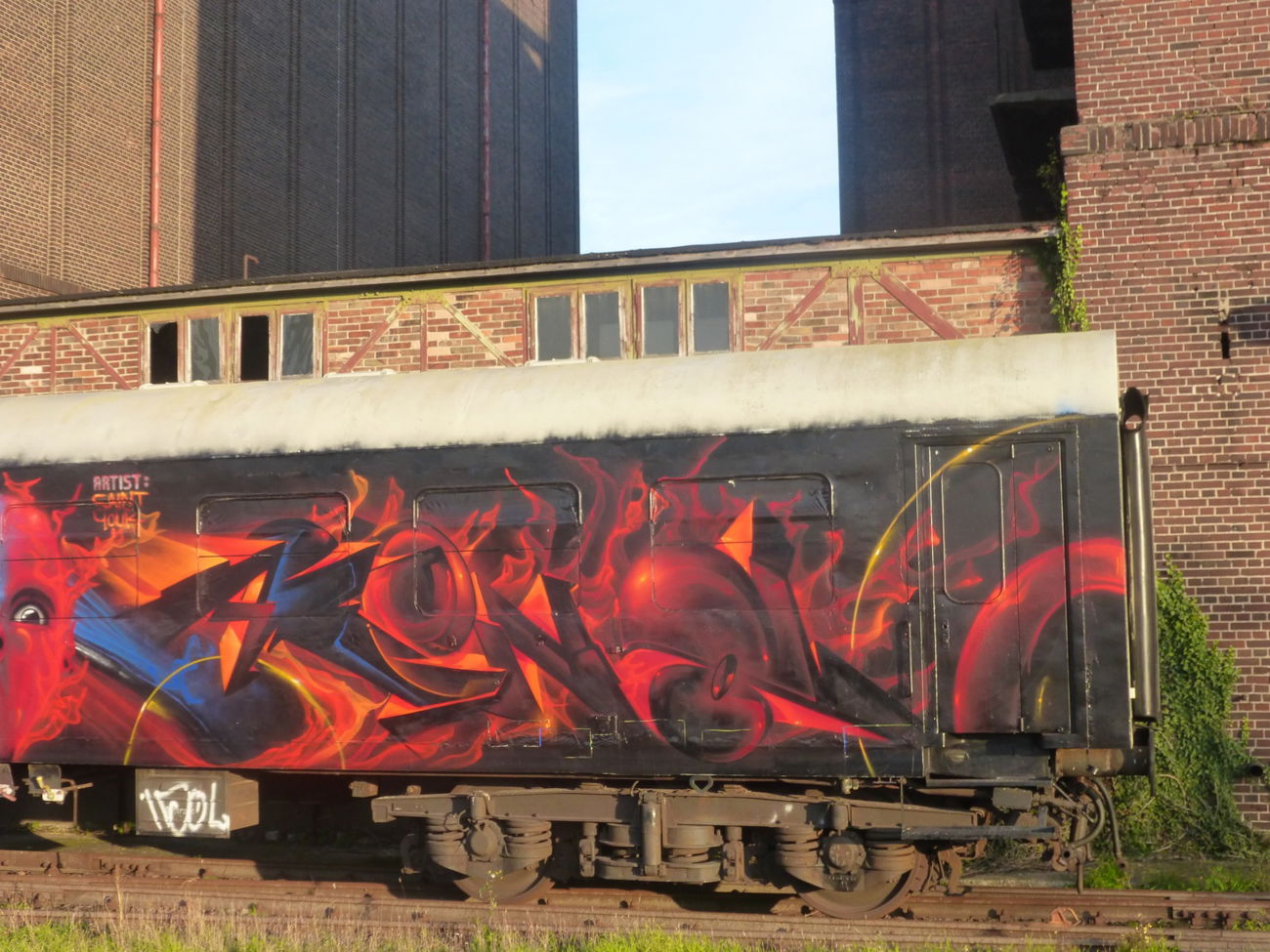 Graffiti Train in Magdeburg - Photo by Candyflip - saint, youk, magdeburg (2015)