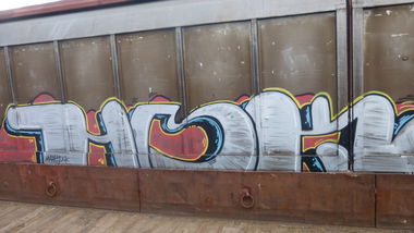 Graffiti Train in Braunschweig - Photo by Candyflip - hmk, braunschweig
