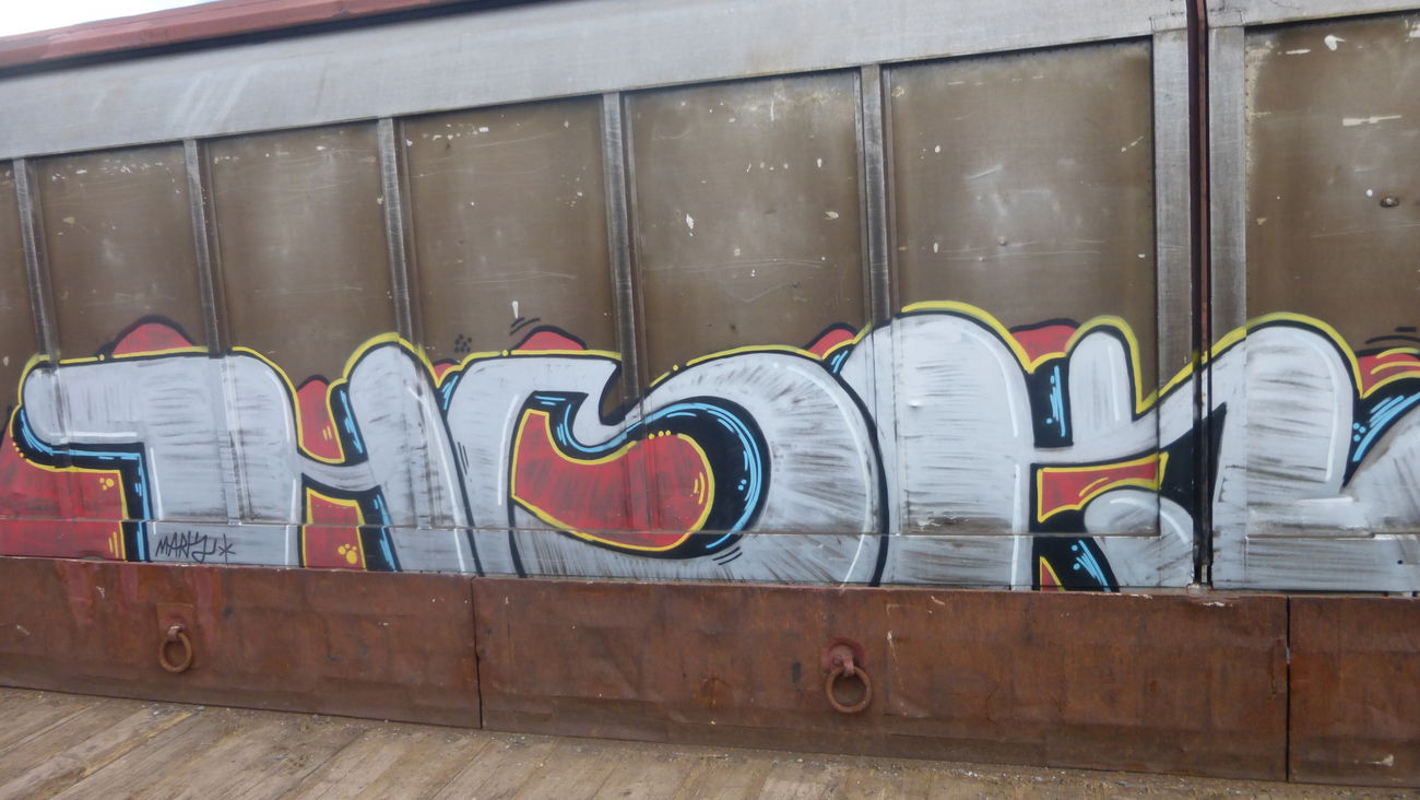Graffiti Train in Braunschweig - Photo by Candyflip - hmk, braunschweig
