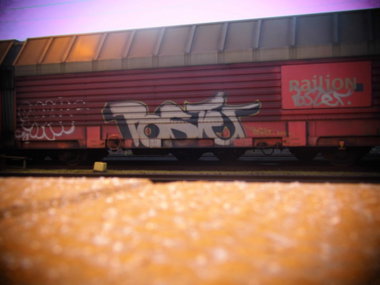 Graffiti Train - Photo by Candyflip - poster