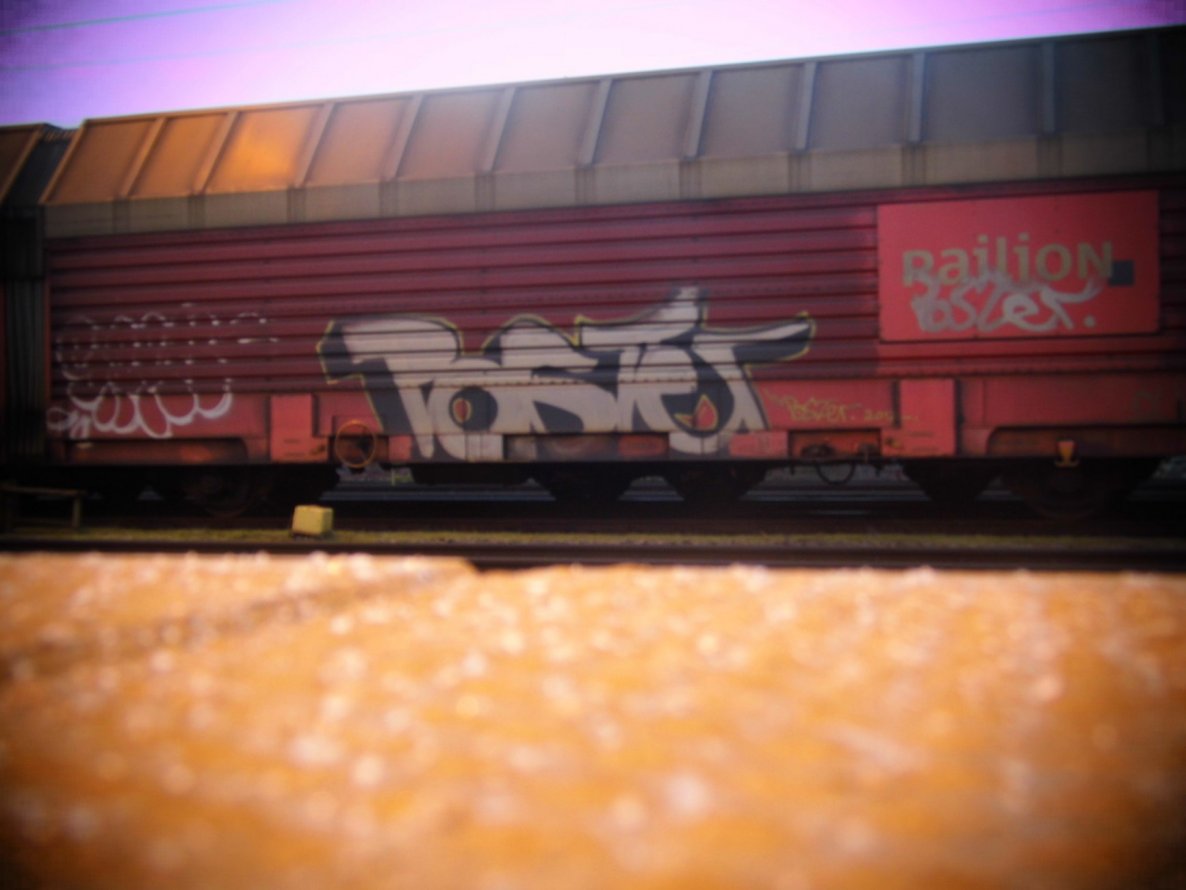 Graffiti Train - Photo by Candyflip - poster