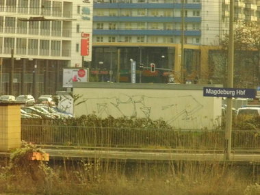 Graffiti Bombing in Magdeburg - Photo by Candyflip - süd, sued, magdeburg