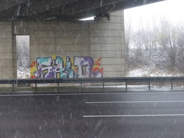 Graffiti Bombing in Landkreis Helmstedt - Photo by Candyflip - said, btc, a2