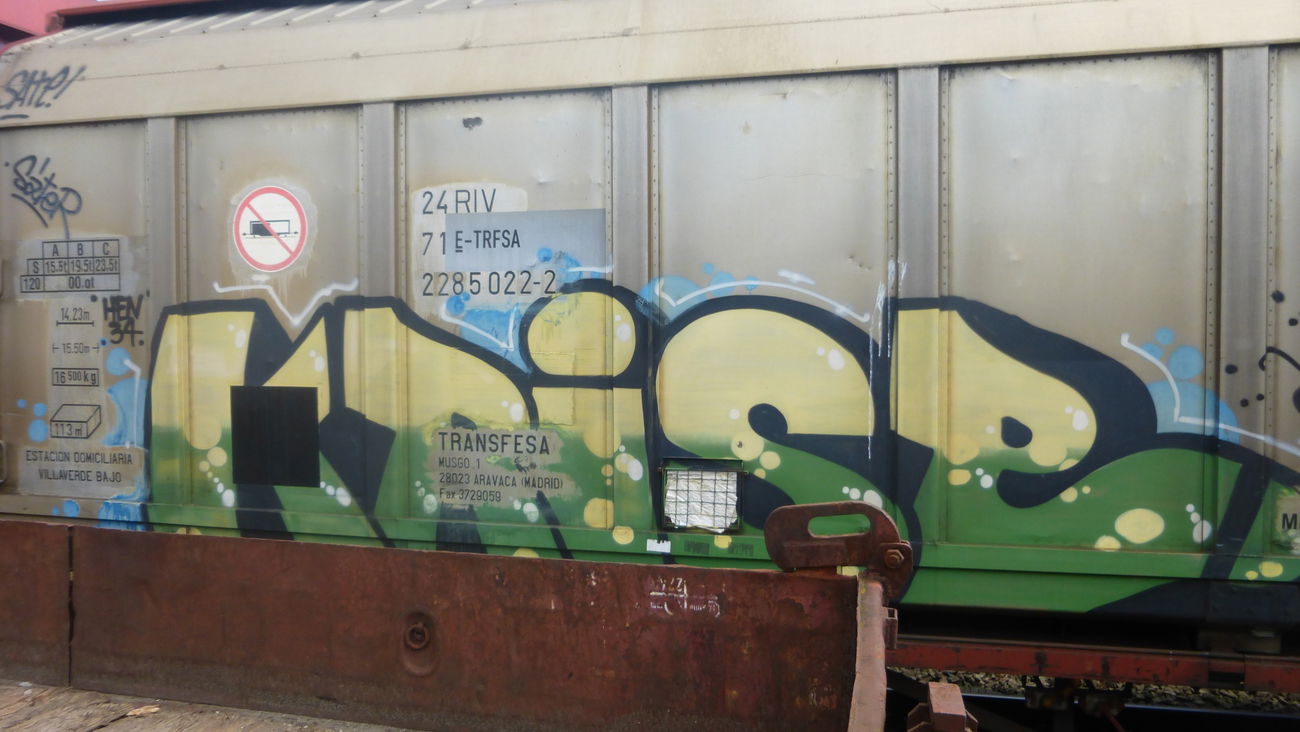 Graffiti Train in Braunschweig - Photo by Candyflip - krise, braunschweig