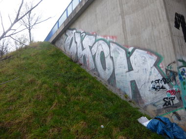 Graffiti Bombing in Magdeburg - Photo by Candyflip - ohoh, oo, magdeburg