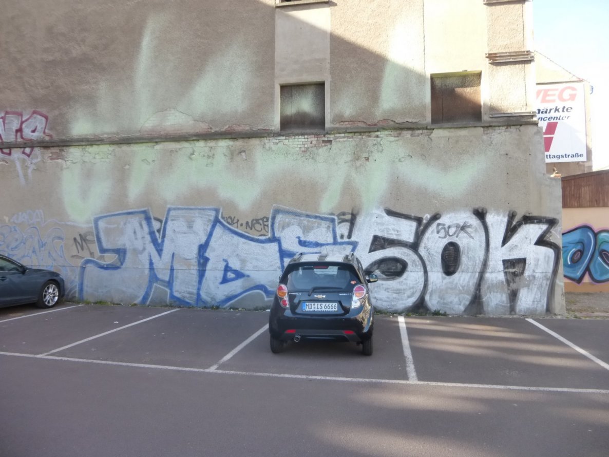 Graffiti Bombing in Magdeburg - Photo by Candyflip - mds, md, sok