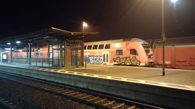 Graffiti Train - Photo by Candyflip - bert, berd, iraq (2015)