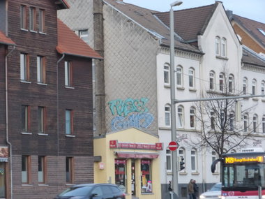 Graffiti Bombing in Braunschweig - Photo by Candyflip - rish, gin, braunschweig