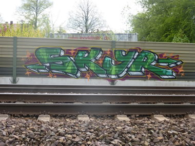Graffiti Bombing in Landkreis Helmstedt - Photo by Candyflip - skyr, ra, bf (2015)