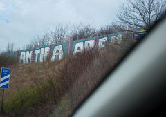 Graffiti Bombing in Hannover - Photo by Candyflip - antifa, area, antifa