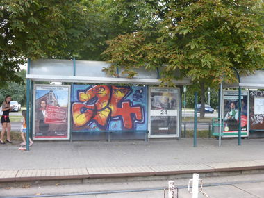 Graffiti Bombing in Magdeburg - Photo by Candyflip - 24, 24er