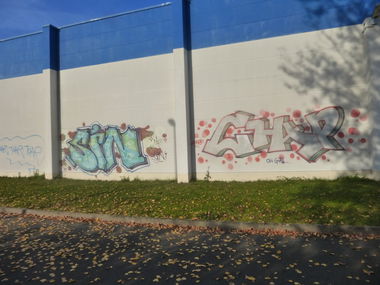 Graffiti Bombing in Magdeburg - Photo by Candyflip - sin, chap, nf