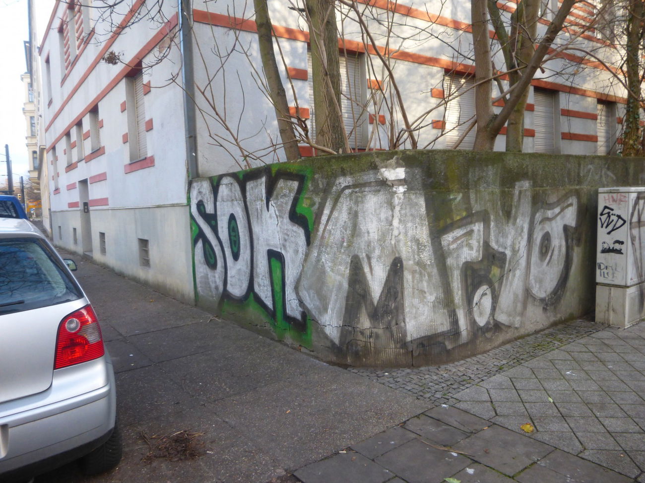 Graffiti Bombing in Magdeburg - Photo by Candyflip - sok, mryo, magdeburg