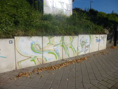 Graffiti Bombing in Magdeburg - Photo by Candyflip - süd, sued