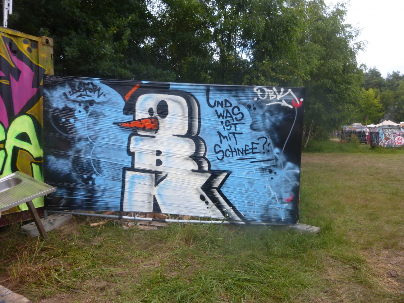Graffiti Artwork in Lärz - Photo by Candyflip - obk, before, fusion (2016)