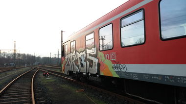 Graffiti Train in Braunschweig - Photo by Candyflip - zrbs, braunschweig (2015)