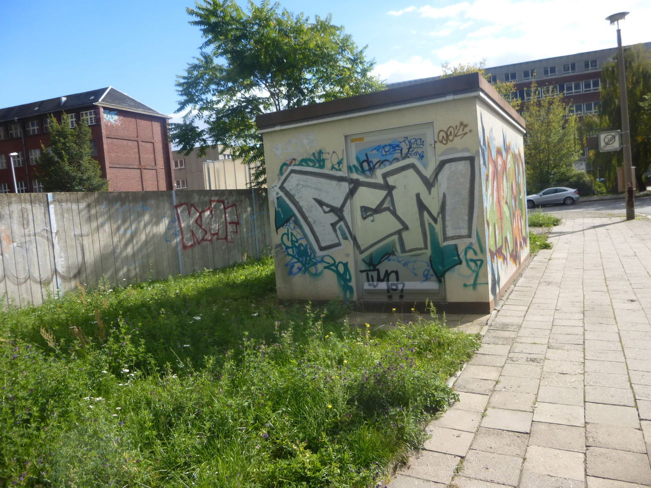 Graffiti Bombing in Magdeburg - Photo by Candyflip - fcm, 1.fcm