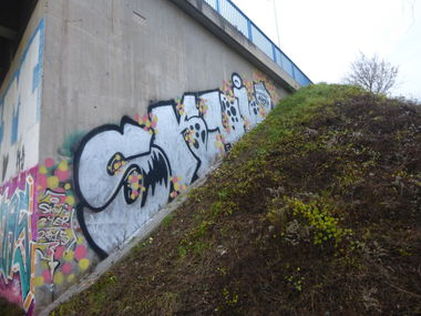 Graffiti Bombing in Magdeburg - Photo by Candyflip - skui, 24, 24er