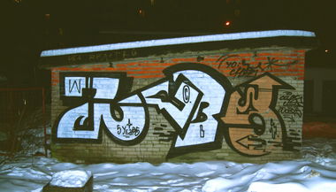 Graffiti Bombing - Photo by Caps_WCBS