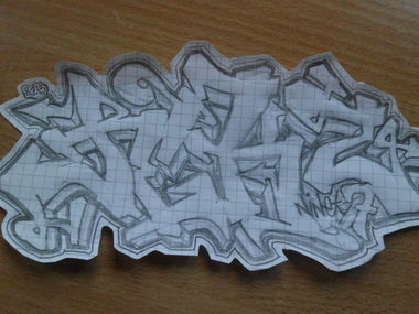 Graffiti Sketch - Photo by CaptainJeks - Jekz, YNR (2013)