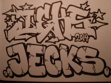 Graffiti Sketch - Photo by CaptainJeks - Jeks, Jecks, YNR (2014)