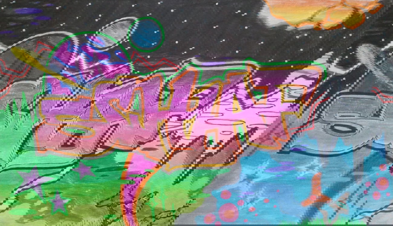 Graffiti Sketch - Photo by CaptainJeks - Schlaf, Jeks, YNR (2014)