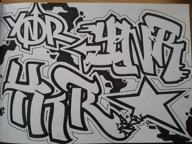 Graffiti Sketch - Photo by CaptainJeks - YNR, Jeks (2014)