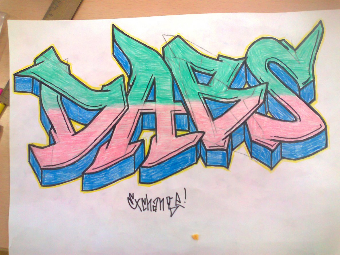 Graffiti Sketch - Photo by Cerz01 - Dabs, Cerz, DAK
