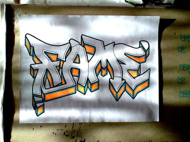 Graffiti Sketch - Photo by Cerz01 - Fame, Cerz, DAK
