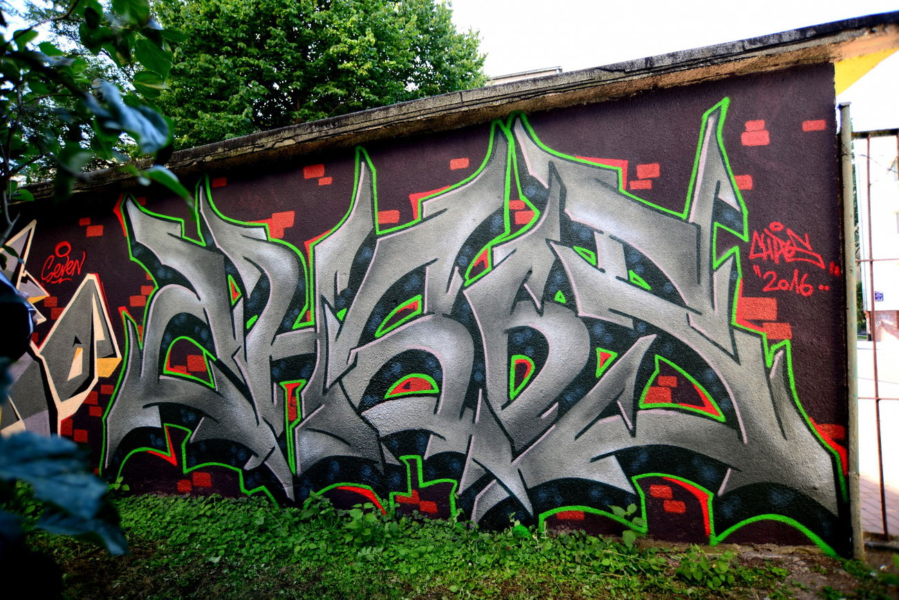 Graffiti Wall - Photo by Chaos - chaos, summertime, garage (2016)
