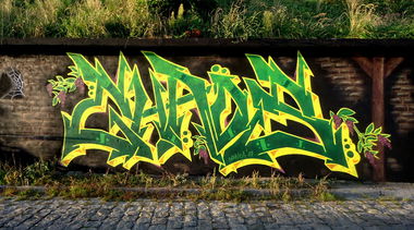 Graffiti Wall in TORUN - Photo by Chaos - winnica, vineyard, jam (2017)