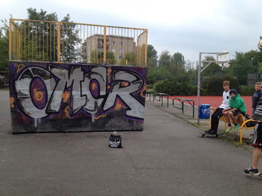 Graffiti Wall in Cottbus - Photo by CheefWiggum - Omar, Cottbus, Schmellwitz (2014)