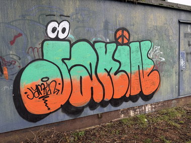 Graffiti Bombing in Aldershot - Photo by Chels23 - Jam, Jamin (2024)