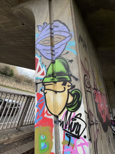 Graffiti Bombing in Ash aqueduct - Photo by Chels23 - Aldershotgraffiti (2024)