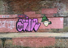Graffiti Bombing in Aldershot - Photo by Chels23 - Minz, Mins (2024)