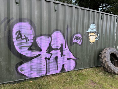 Graffiti Street Art in Aldershot - Photo by Chels23 - Aldershot, Farnborough, UK (2024)