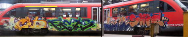 Graffiti Train in Leipzig - Photo by Chicadelic - Acid, Fets, Sain