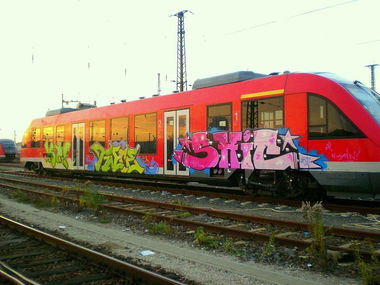Graffiti Train in Leipzig - Photo by Chicadelic - Kery, Twie, Shic