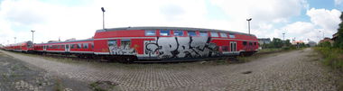 Graffiti Train in Leipzig - Photo by Chicadelic - Prc
