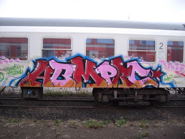 Graffiti Train in Leipzig - Photo by Chicadelic - Abm, Prc, Durak