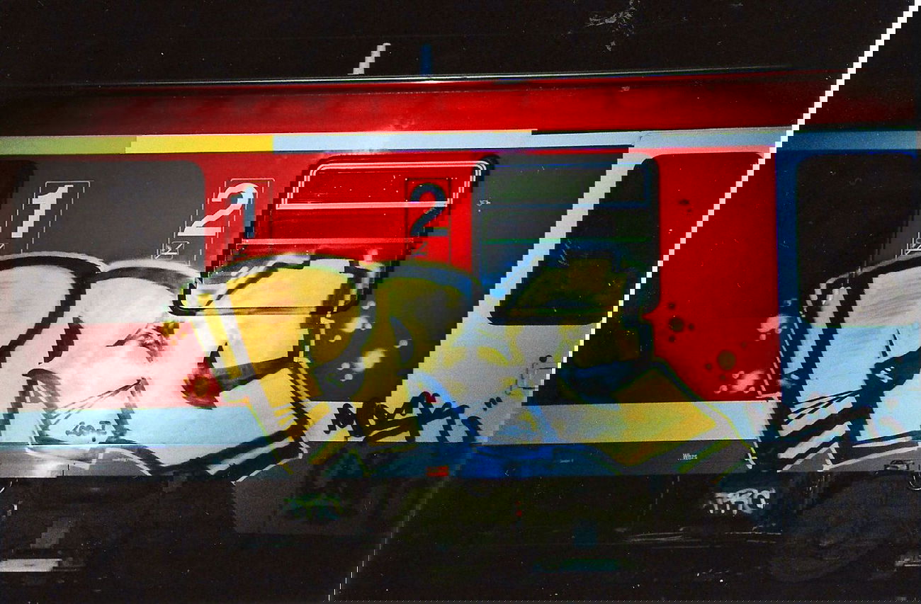 Graffiti Train in Leipzig - Photo by Chicadelic - PRC, SHIC, MOSK