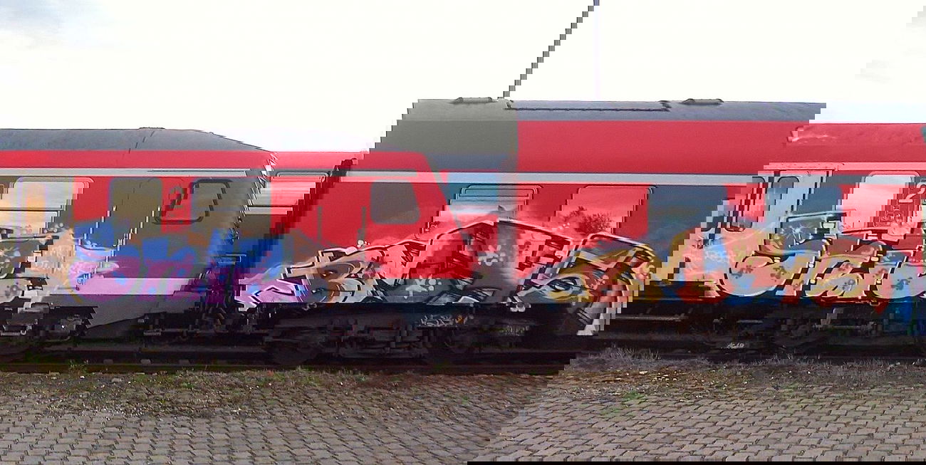 Graffiti Train in Leipzig - Photo by Chicadelic - Shic, PRC, Acid