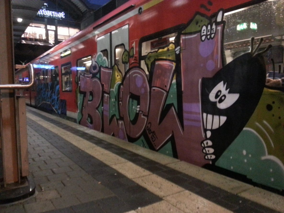 Graffiti Train in Mainz - Photo by Chintz - Mainz, Hbf, Frankfurt (2015)
