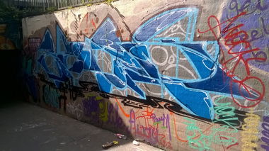 Graffiti Wall in Wiesbaden - Photo by Chintz - Meeting, of, Styles (2015)