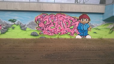 Graffiti Wall in Mainz - Photo by Chintz (2015)